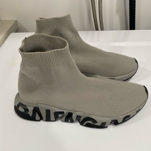 Authentic Balenciaga speed graffiti sock sneakers